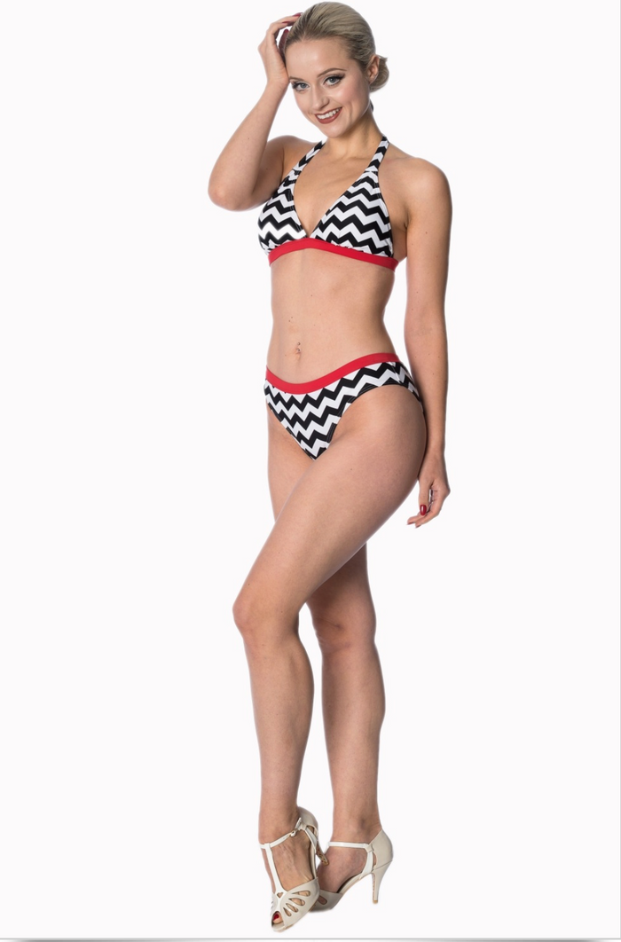 Zick-Zack-Bikini Coffee im Retro-Stil